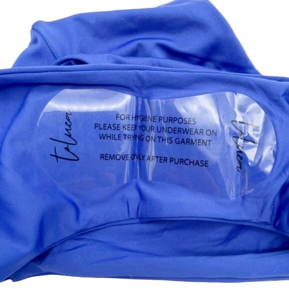 NWT Toluca Swim Gia Ruched Maxi Bikini Bottom in Hydra Royal Blue Size Small NEW - Picture 7 of 10